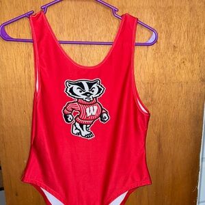 Red Wisconsin Badgers Bodysuit